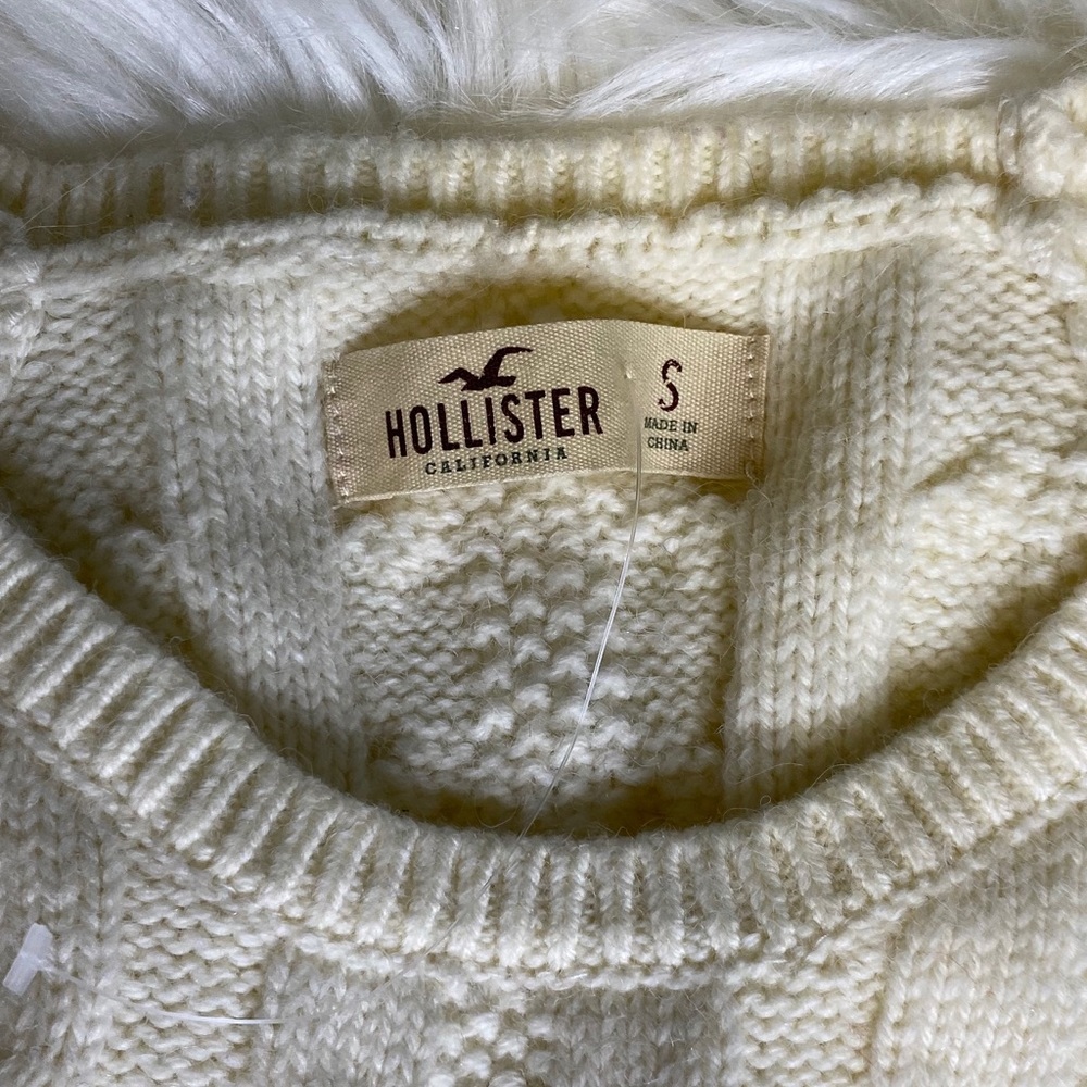 HOLLISTER CABLE KNIT Long Sleeve Small - Picture 4 of 7